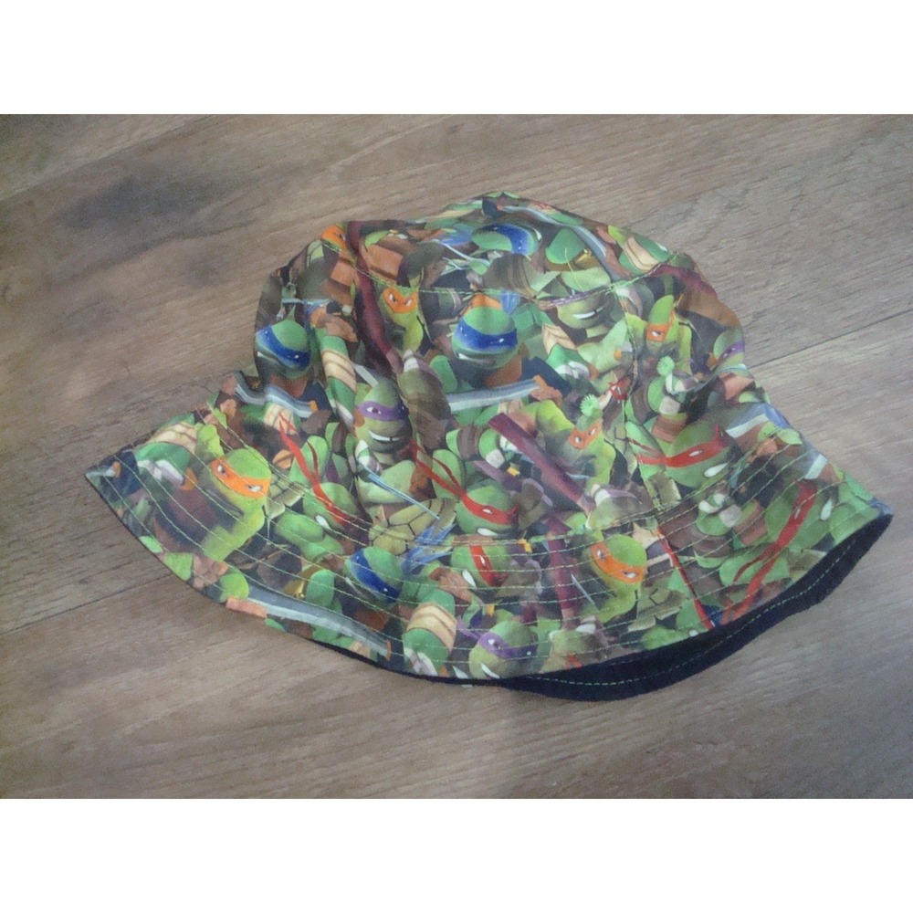 KIDS TEENAGE NINJA TURTLES MUTANT BUCKET FLOPPY HAT CAP DEADSTOCK VINTAGE TT3